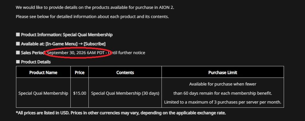 Aion 2 Startzeit